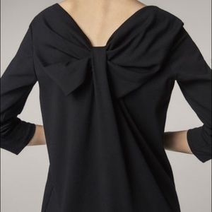 MASSIMO DUTTI Black Dress with Detailed Bow